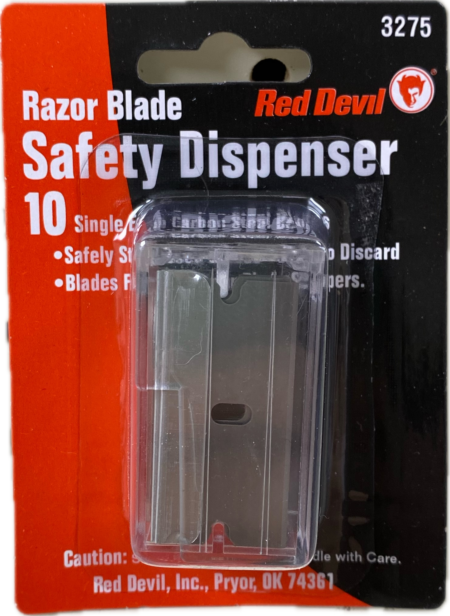 Razor Blades (10 pack) in Safety Dispenser