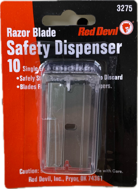 Razor Blades (10 pack) in Safety Dispenser