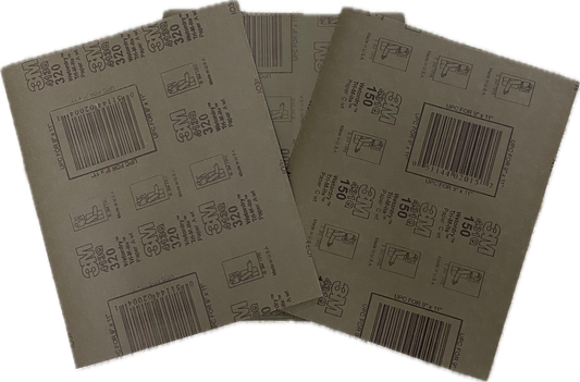 Sandpaper (9" x 11") Wet/Dry