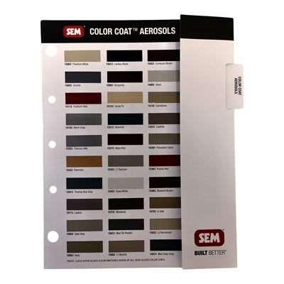 SEM Color Charts – Vinyl Pro